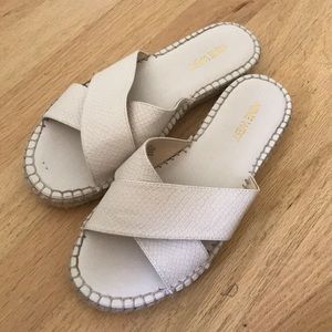 Pink Nine West Espadrilles Sandals